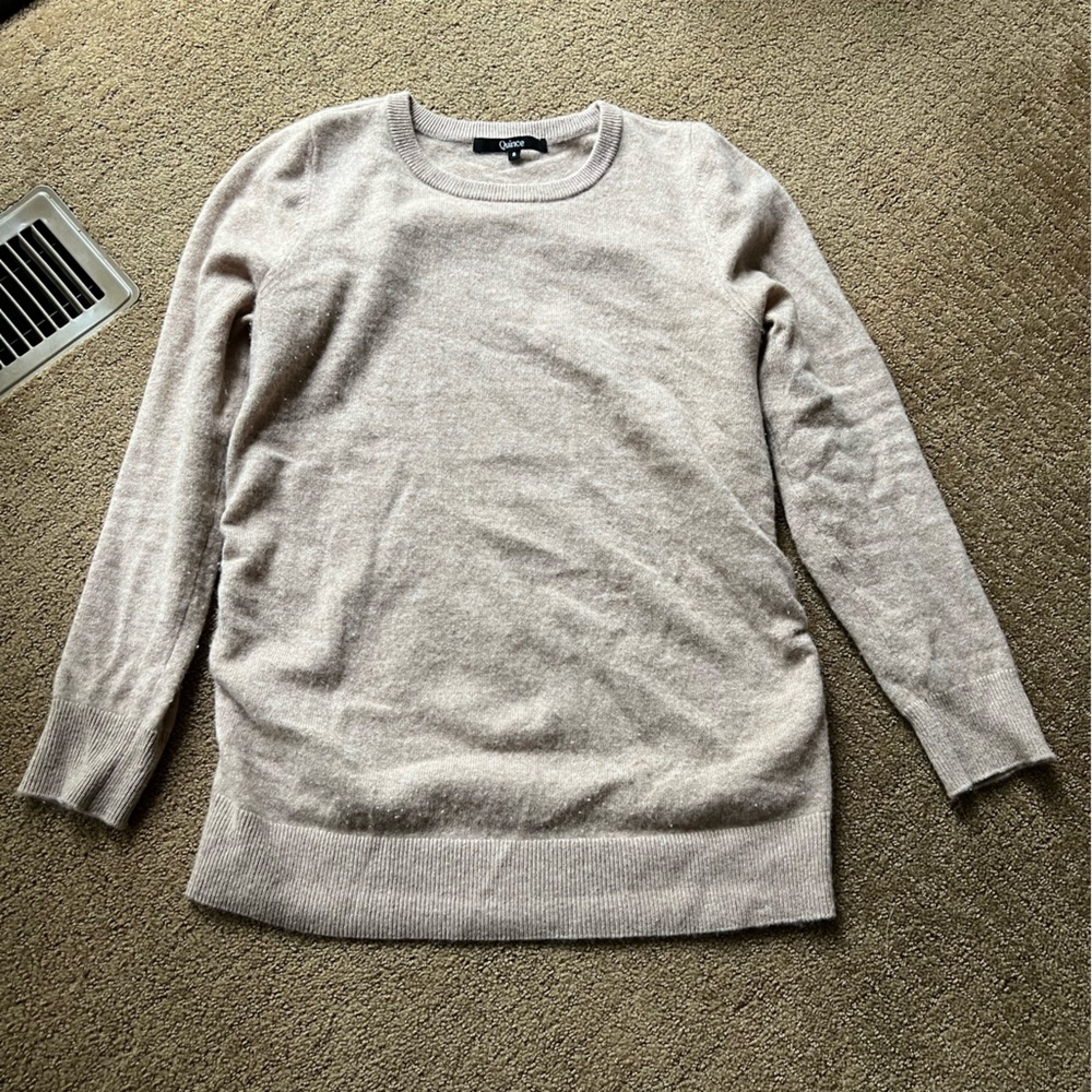 Quince cashmere maternity sweater